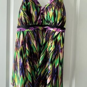 Vibrant Multicolor Swim Dress